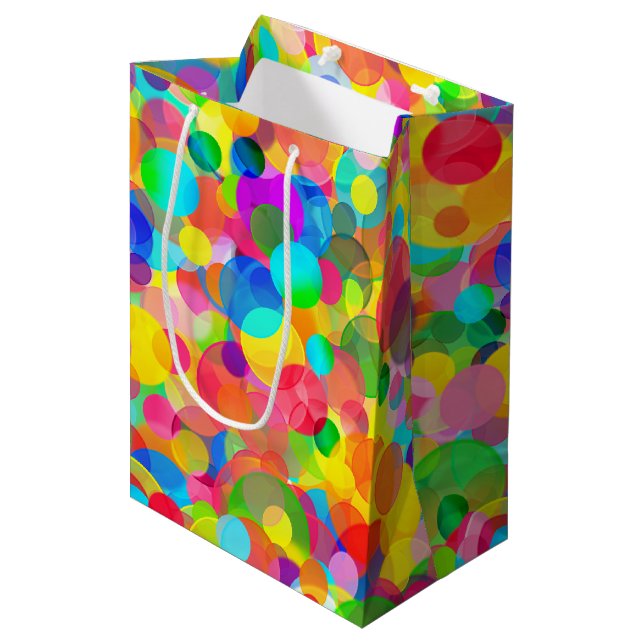 CKC Party Dots-GIFT BAG M (Framsidan Vinklad)