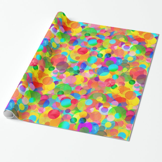 CKC Party Dots-GIFT WRAPPING PAPPER Presentpapper (Utrullad)