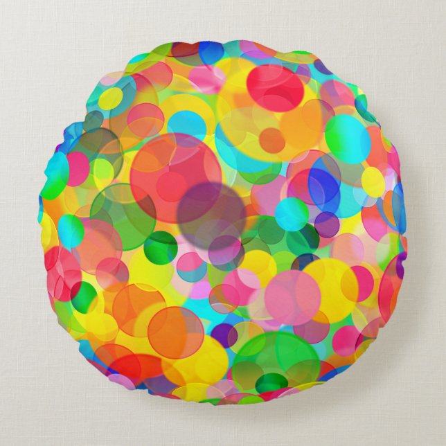 CKC Party Dots-ROUND DEKORATIV KUDDE (Framsidan)
