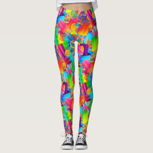 CKC Party-Popsicle Swirls-Blue-LEGGINGS Leggings