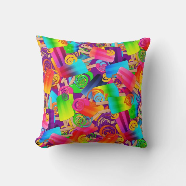 CKC Popsicle Swirls, LILA-SQ DEKORATIV KUDDE (Framsida)