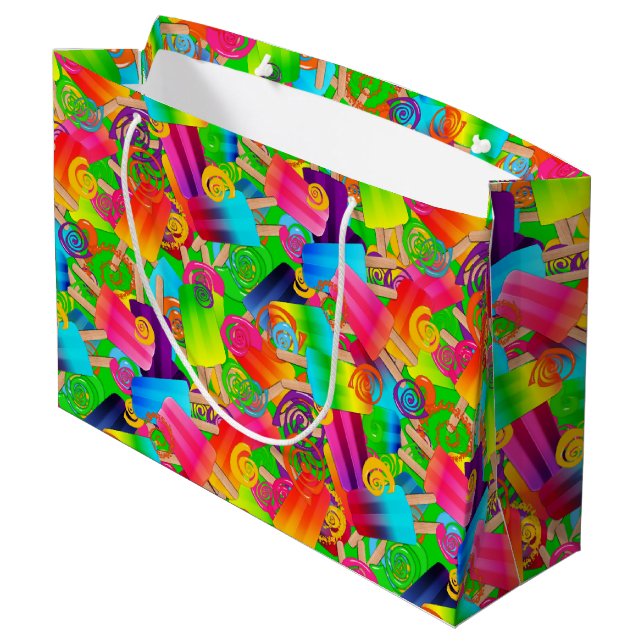 CKC Popsicle Swirls, Neon-GIFT BAG L (Baksidan Vinklad)