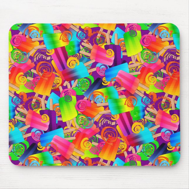 CKC-skärmar,Lila-MOUSEPAD Musmatta (Framsidan)