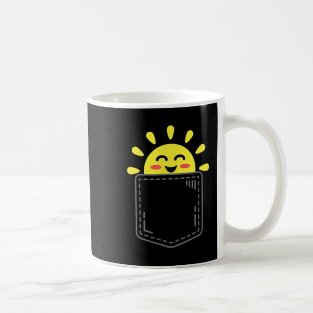 Cket Of Sunshine Happy Summer Sun Motivational Ins Kaffemugg (Höger)
