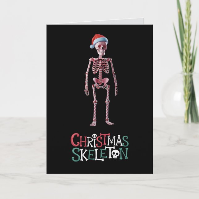 Ckhristmas Skeleton Kort (Framsida)