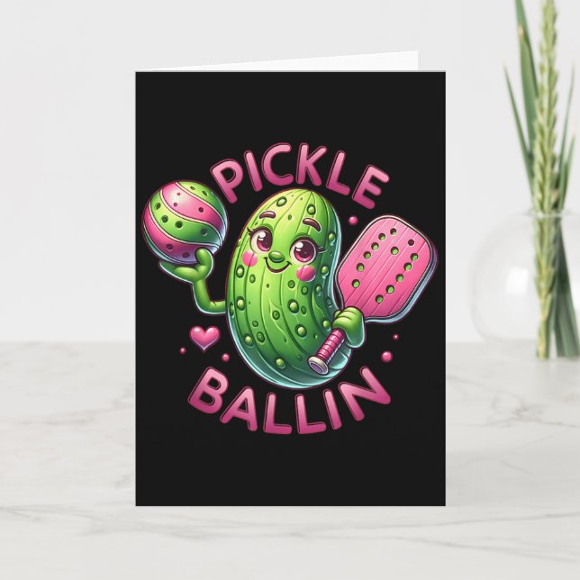 Ckle Ballin Söt Ckleball Kvinnor Flickor Ckleball  Kort (Framsida)