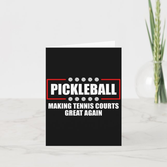 Ckleball Gör Tennisbanor Stora Igen Roligt  Kort (Framsida)