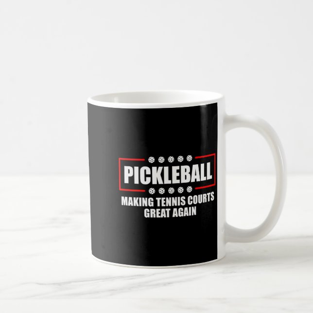 Ckleball Making Tennis Courts Great Again Funny  Kaffemugg (Höger)