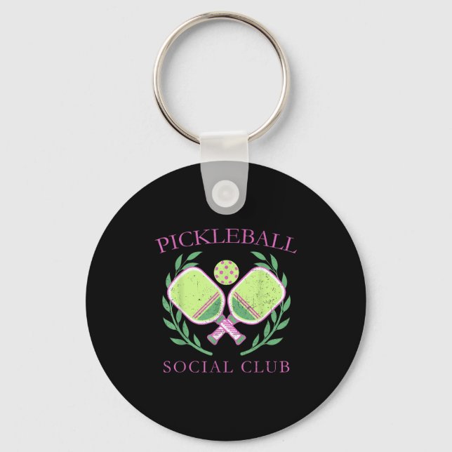 Ckleball Social Club Enthusiasts _ Fun Srt Lovers  Nyckelring (Framsida)