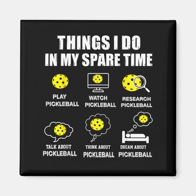 Ckleball Things I Do In My Spare Time, Funny Ckleb Magnet (Framsidan)