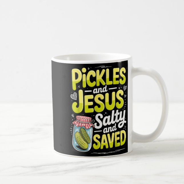 Ckles And Jesus Salty And Saved  Kaffemugg (Höger)