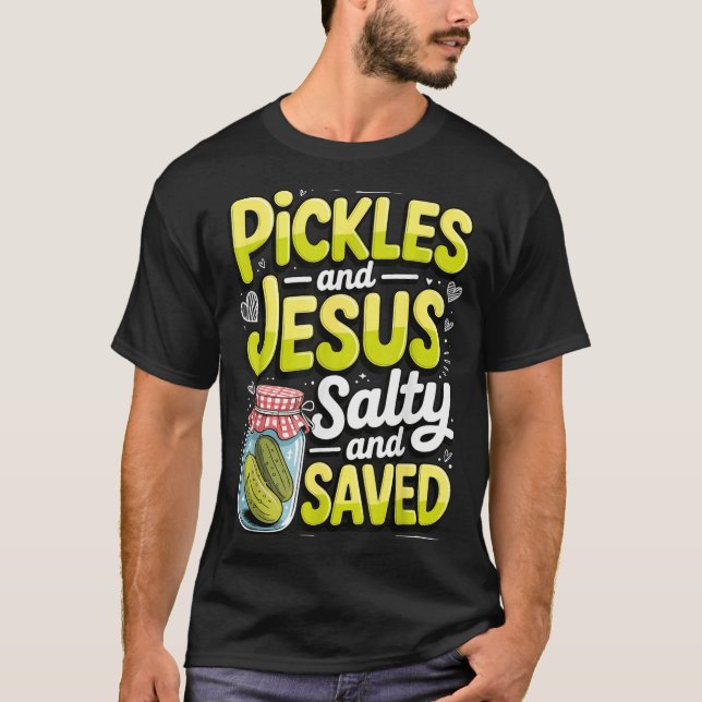 Ckles And Jesus Salty And Saved  T Shirt (Framsida)