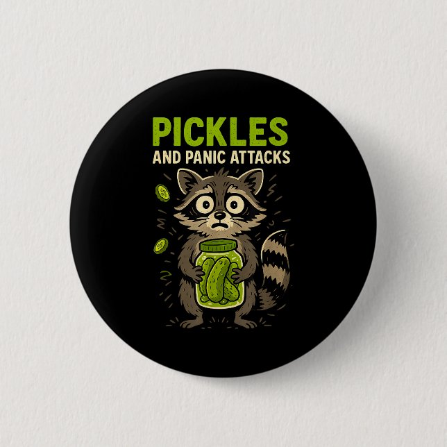 Ckles And Panic Attacks Raccoon Trash Panda Funny  Knapp (Framsida)