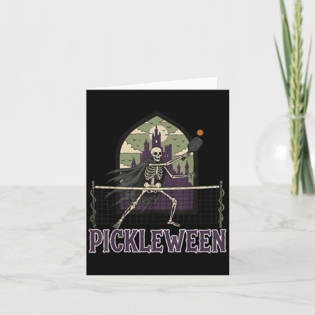 Ckleween Ckleball Halloween Costume Skeleton Goth Kort (Framsida)