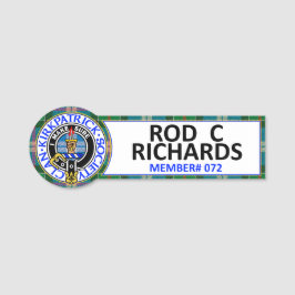CKS Namnskylt för ROD C RICHARDS Namnbricka