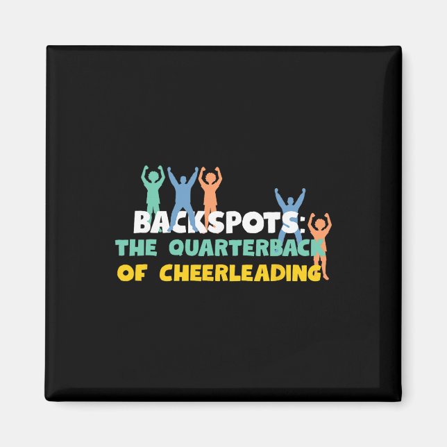 Ckspots Cheerleading-design för gymnast och flygar Magnet (Framsidan)
