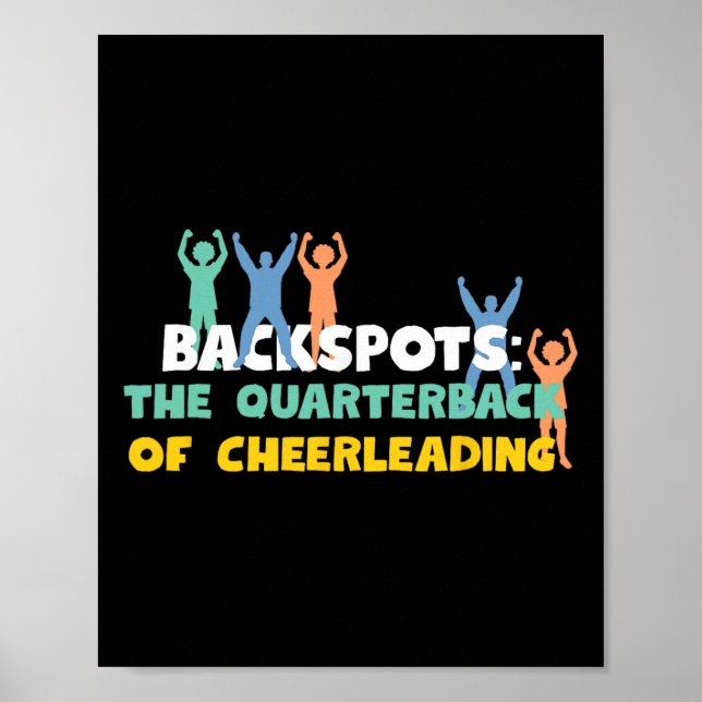 Ckspots Cheerleading-design för gymnast och flygar Poster (Framsidan)