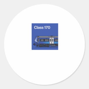 Cl 170 Navy Tåg Side England Uk Sticker Runt Klistermärke