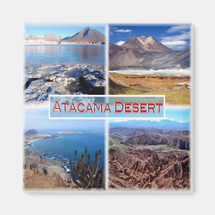 CL Atacama Desert - Grönt Lagoon - Salar de Talar Magnet