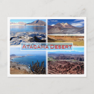 CL Atacama Desert - Grönt Lagoon - Salar de Talar Vykort