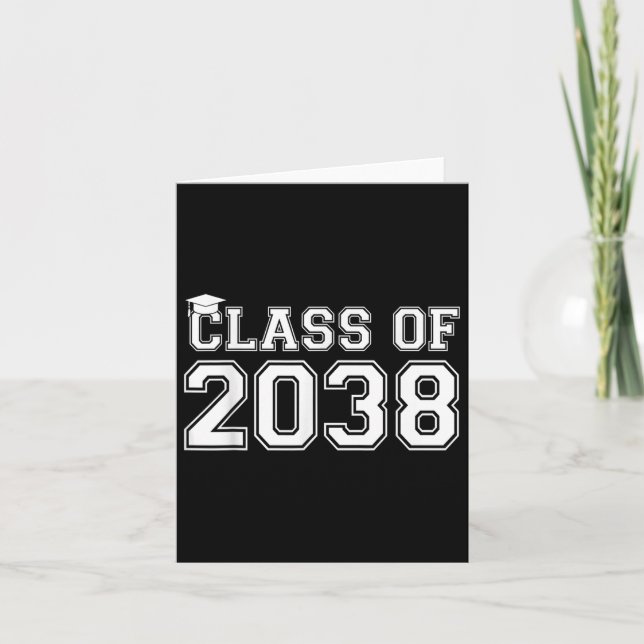 Cl av 2038 Första dagen tillbaka till skolan lärar Kort (Framsida)