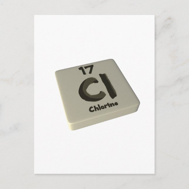 Cl Klorine Vykort (Framsida)