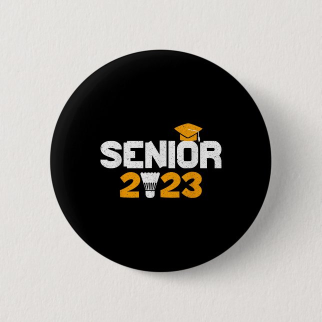 Cl of 2023 Badminton Studenten 2023 Grad Senior Knapp (Framsida)