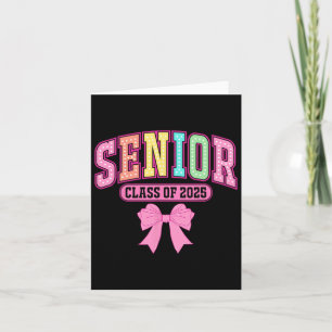 Cl of 2025 Coquette Senior 2025 Studenten Tillbaka Kort
