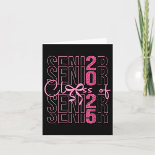 Cl of 2025 Coquette Senior 2025 Studenten Tillbaka Kort