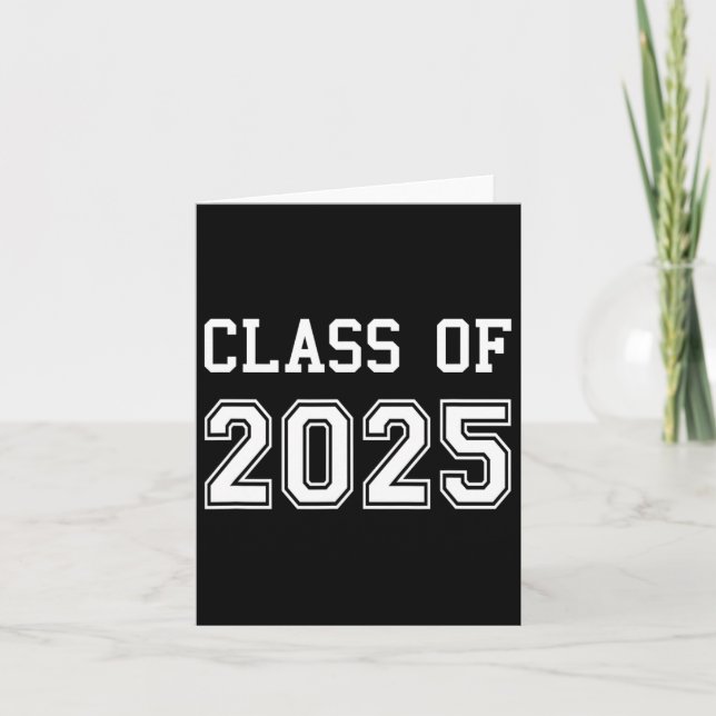 Cl of 2025 Studenten School Grad 2025 Student Kort (Framsida)