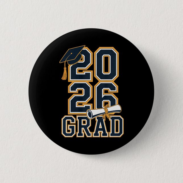 Cl Of 2026 Examen Senior Grad Design Premium T Knapp (Framsida)
