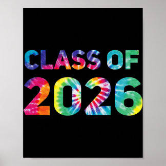 Cl Of 2026 Gymnasieexamen Tye Dye 2026 Student Poster