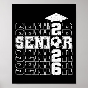 Cl Of 2026 Senior 2026 Fotboll Seniors Examen Poster