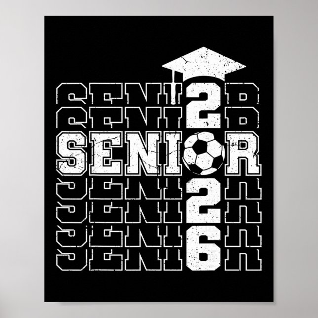 Cl Of 2026 Senior 2026 Fotboll Seniors Examen  Poster (Framsidan)