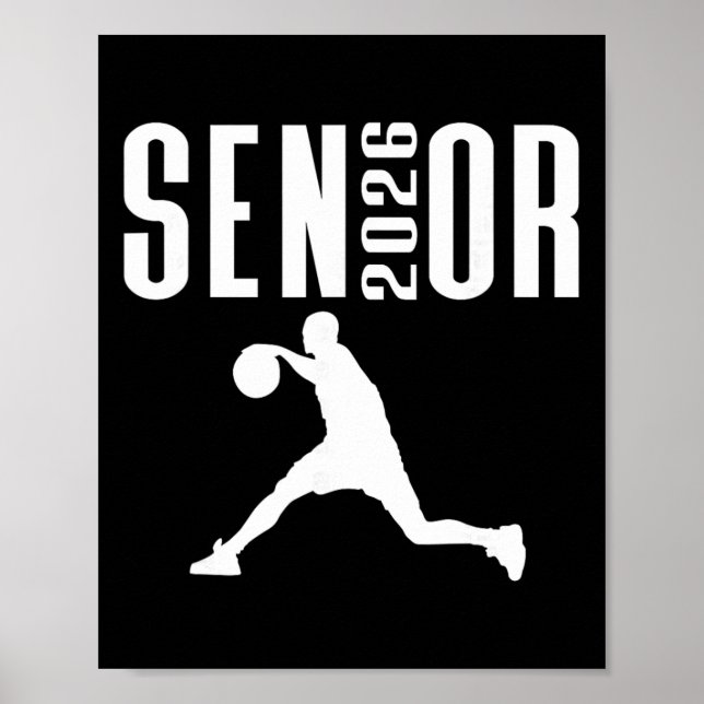 Cl Of 2026 Senior Sporttematisk Basketspelare  Poster (Framsidan)
