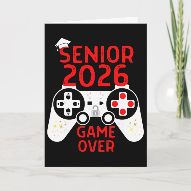 Cl Of 2026 Tröja Senior Video Game Över Skolan Gam Kort (Framsida)