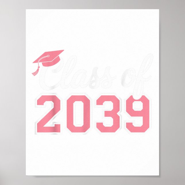 Cl på 20 grader med mig Kindergarten Rosa Coquette Poster (Framsidan)