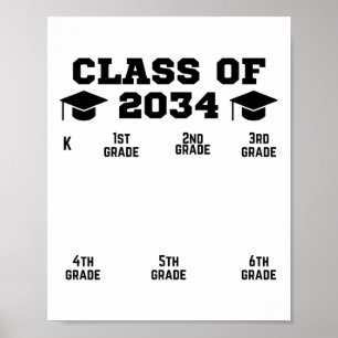 Cl på 20 och#; Skolårsökning med mig K-12 Handpri Poster