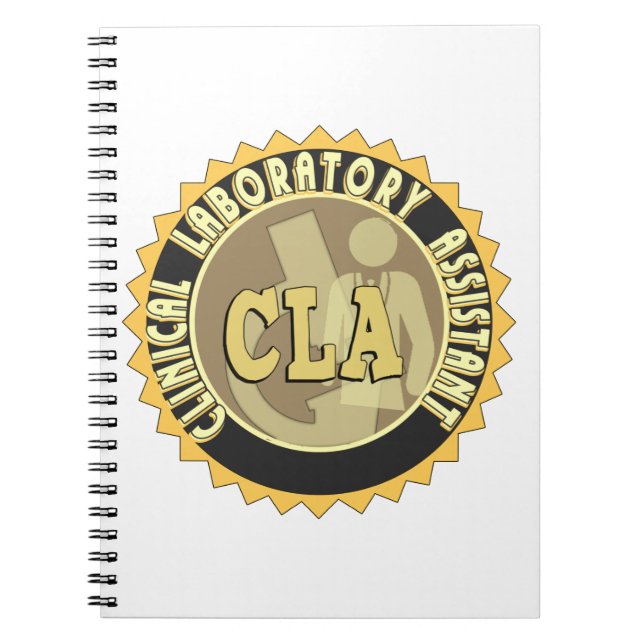 CLA BADGE - KLINISKT LABORATORIEHJÄLP ANTECKNINGSBOK (Framsidan)