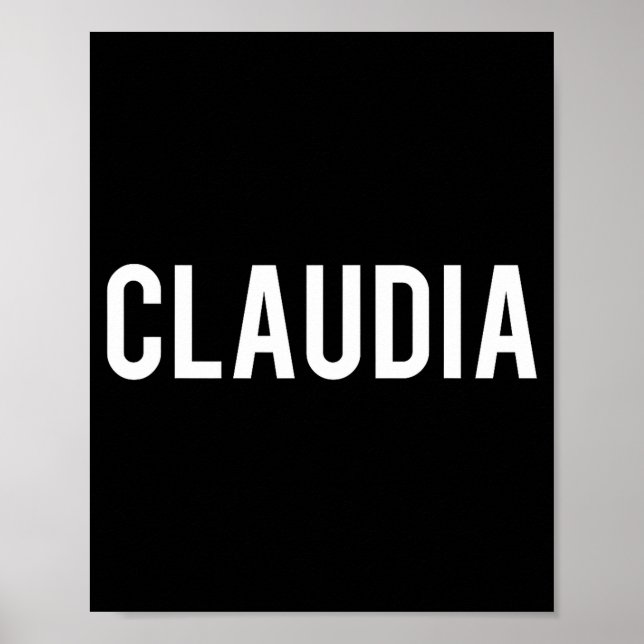 Cla - Cool New Funny Name Fan Gift Tee  Poster (Framsidan)