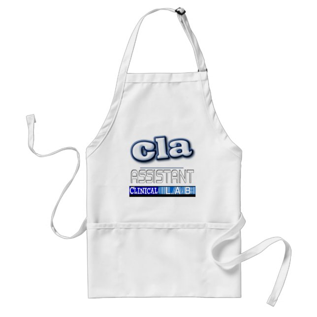 CLA-LOGOTYP - ASSISTANT KLINISKT LABORATORIUM FÖRKLÄDE (Framsidan)