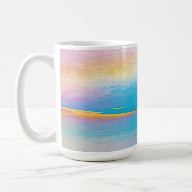 "Clachanray" Wide Rosa and Blue Ligcape Sjölandska Kaffemugg (Vänster)