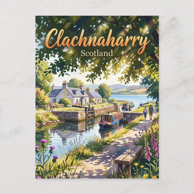 Clachnaharry Skottland Vykort (Framsida)
