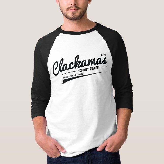 Clackamas County Oregon T Shirt (Framsida)