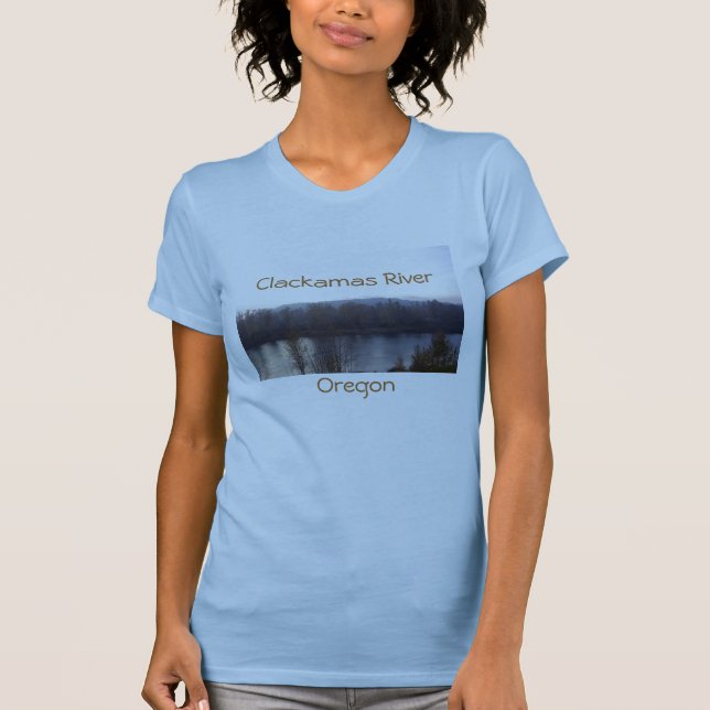 Clackamas flod, Oregon Tee (Framsida)