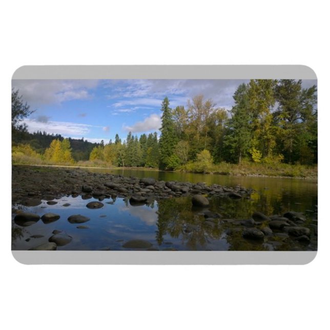 Clackamas River, Oregon Magnet (Horisontell)