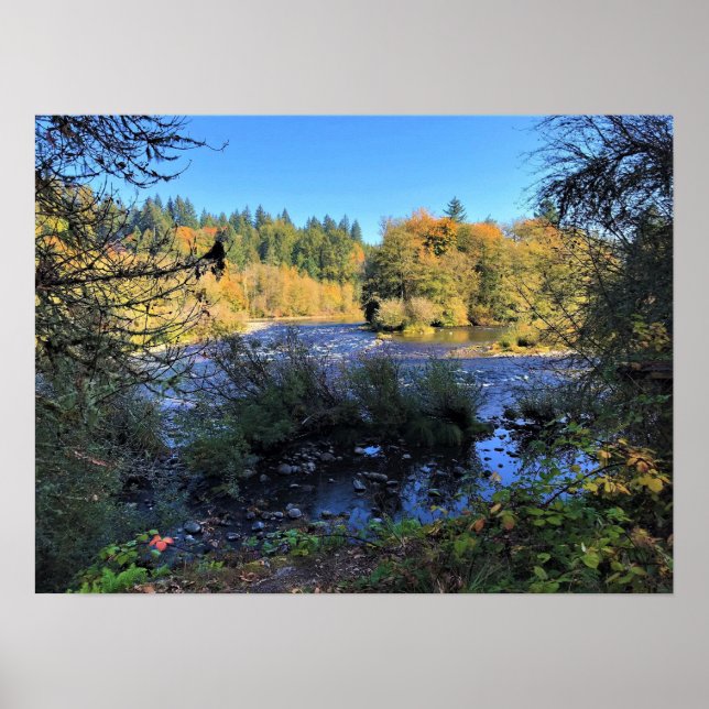 Clackamas River, Oregon Poster (Framsidan)