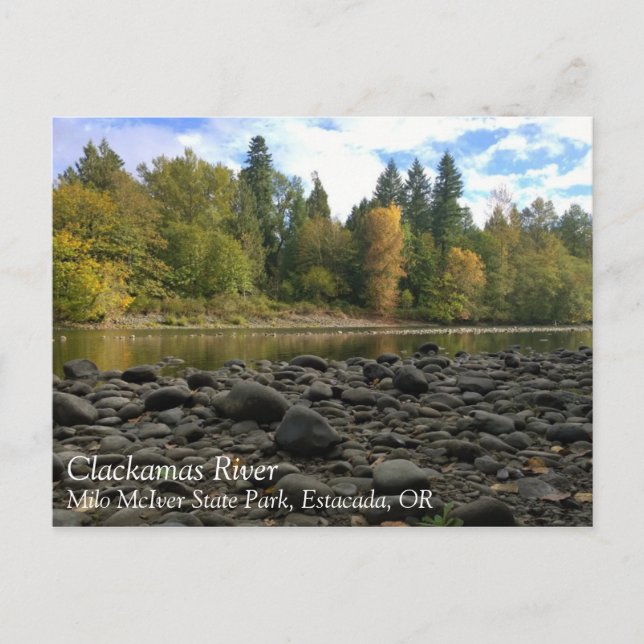 Clackamas River, Oregon Vykort (Framsida)