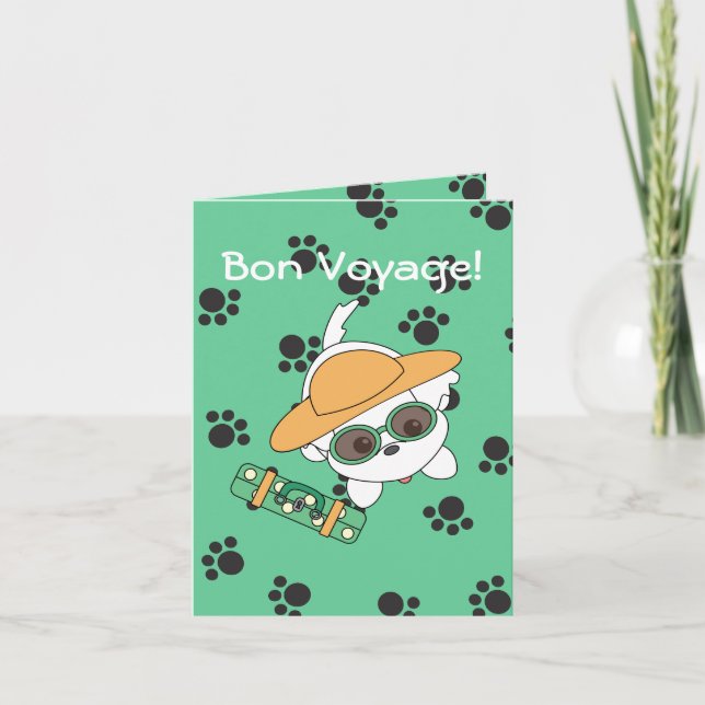 Clacney på semester! kort (Framsida)