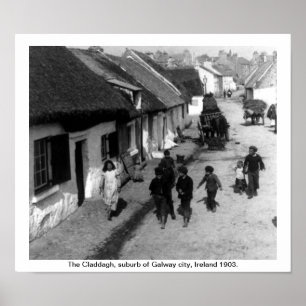 Claddagh by - Galway Irland 1903 Poster